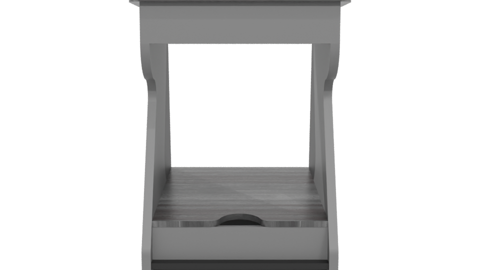 Stylish Modern Shelf Unit 3D - Professional 3D Model Render 5