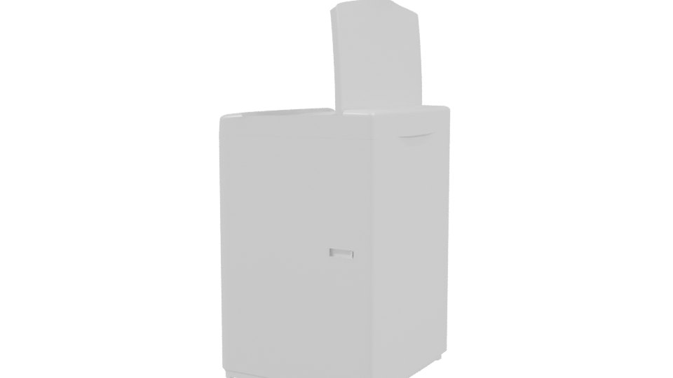 Top Load Washing Machine Model - Professional 3D Model Render 3