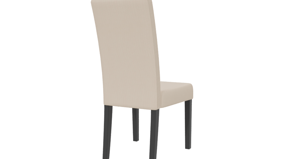 Minimalist Fabric Dining Chair Model - Professional 3D Model Render 6