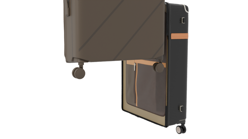 Stylish Hard Shell Luggage Model - Professional 3D Model Render 7