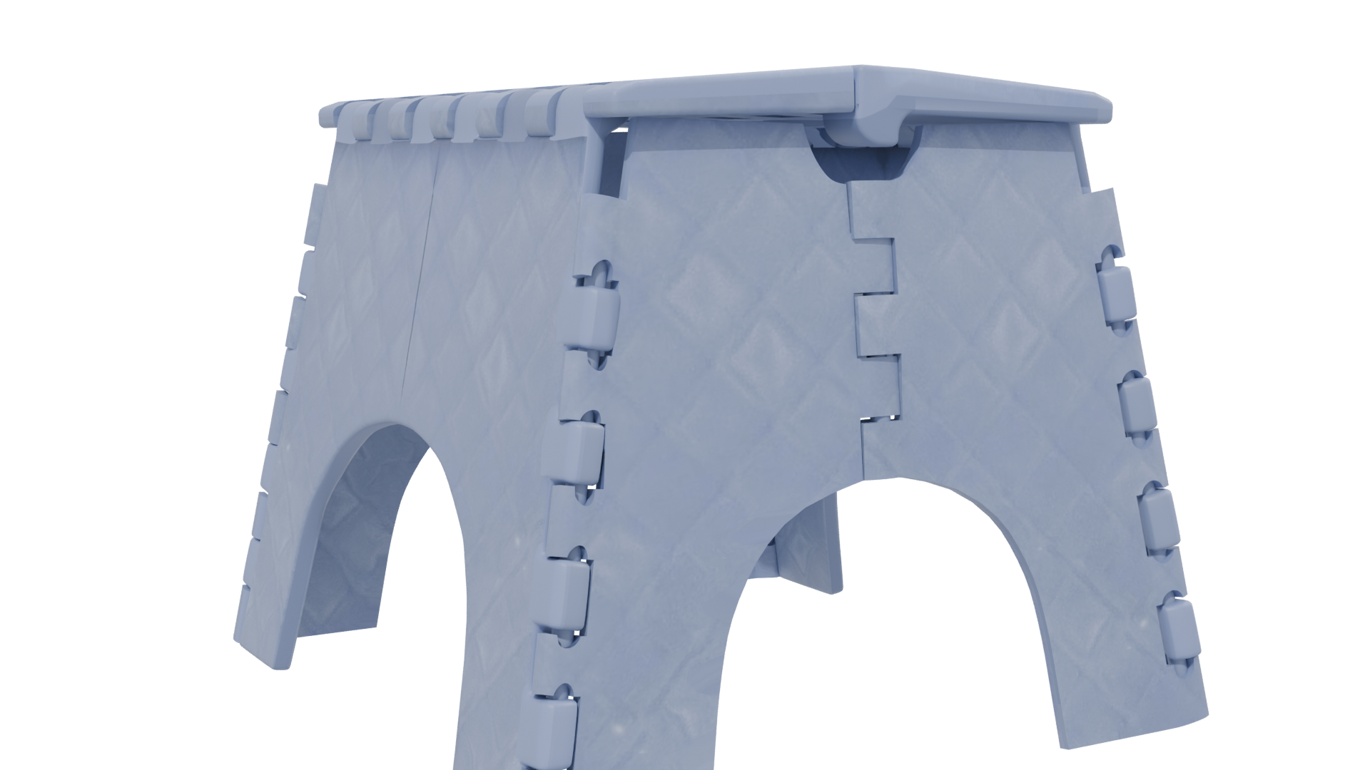 Compact Step Stool 3D Model - Professional 3D Model Render 13