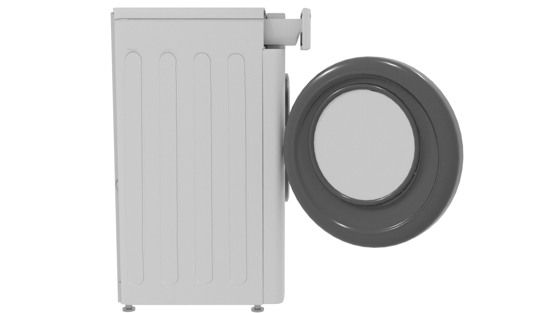 Realistic Washing Machine Model - Professional 3D Model Render 8