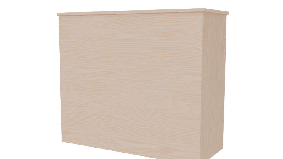 Contemporary Wooden 6-Drawer Chest of Drawers 3D Model - Professional 3D Model Render 6