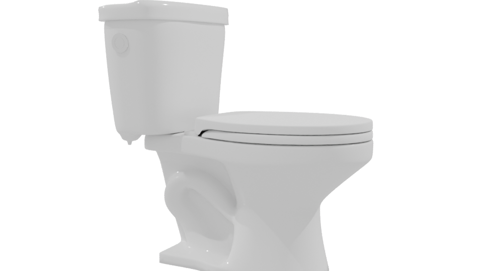 Stylish Modern Toilet 3D Model - Professional 3D Model Render 9