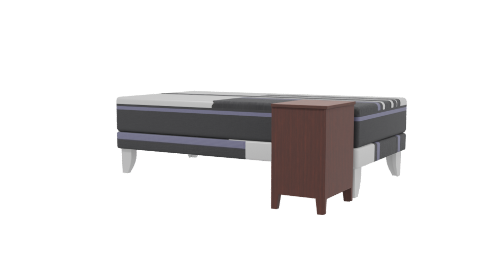 Stylish Bedroom Mattress Set 3D - Professional 3D Model Render 3