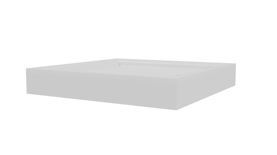 Square Shower Base 3D Model - Professional 3D Model Render 3