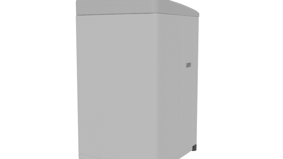 Compact Top-Load Washing Machine 3D - Professional 3D Model Render 6