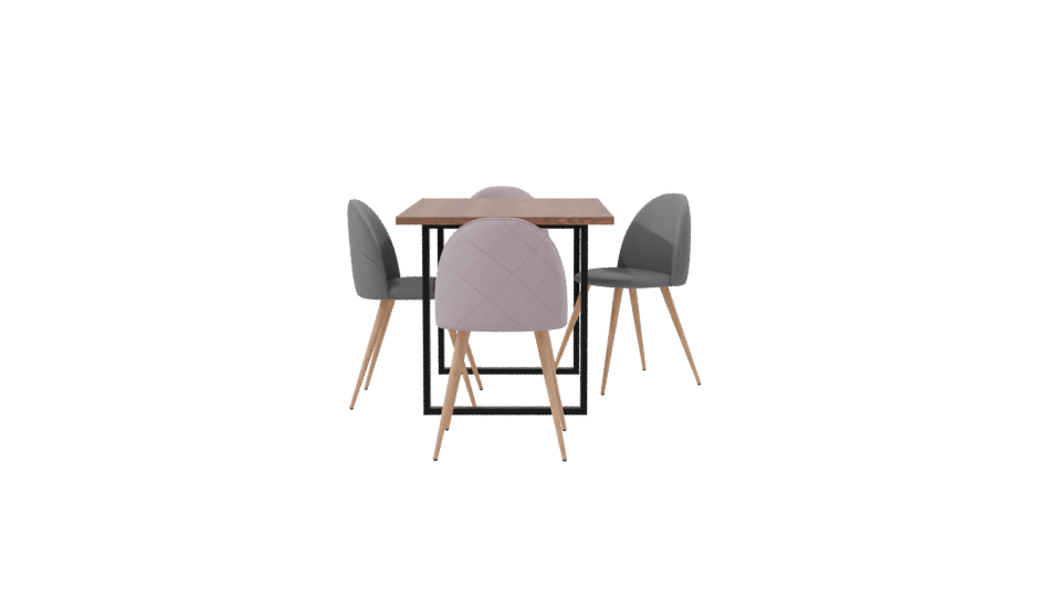 Stylish Dining Table Set 3D - Professional 3D Model Render 8