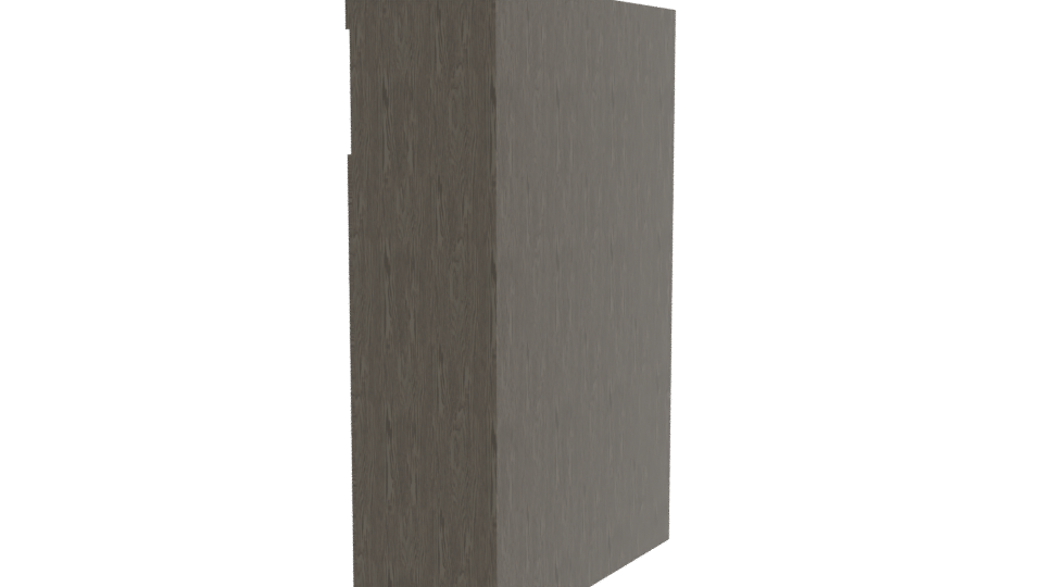Stylish Wooden Storage Cabinet 3D - Professional 3D Model Render 3