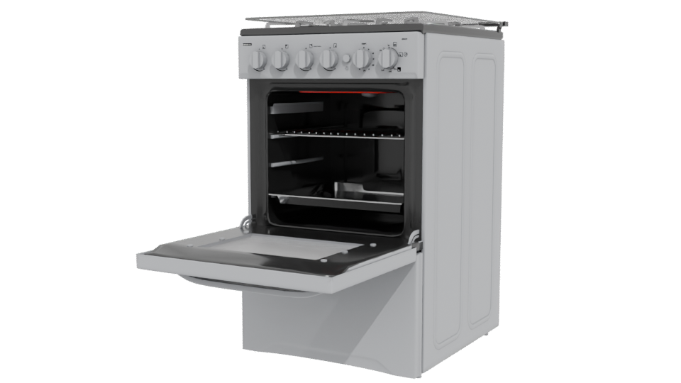 Realistic Kitchen Stove Model - Professional 3D Model Render 12