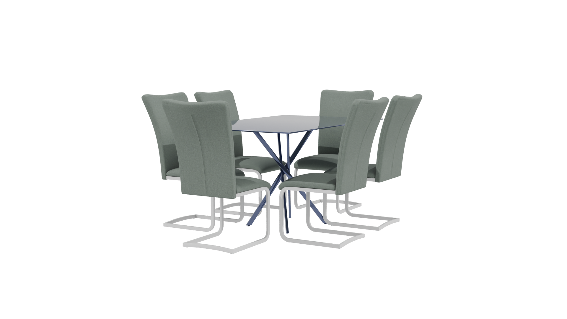 Rectangular Dining Table 3D Model - Professional 3D Model Render 3