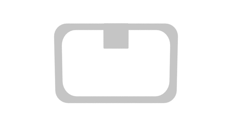 Stylish Rectangular Metal Frame 3D Model - Professional 3D Model Render 5