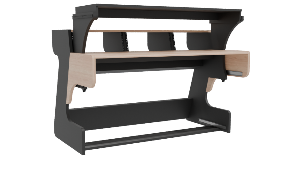 Contemporary Office Desk Model - Professional 3D Model Render 10