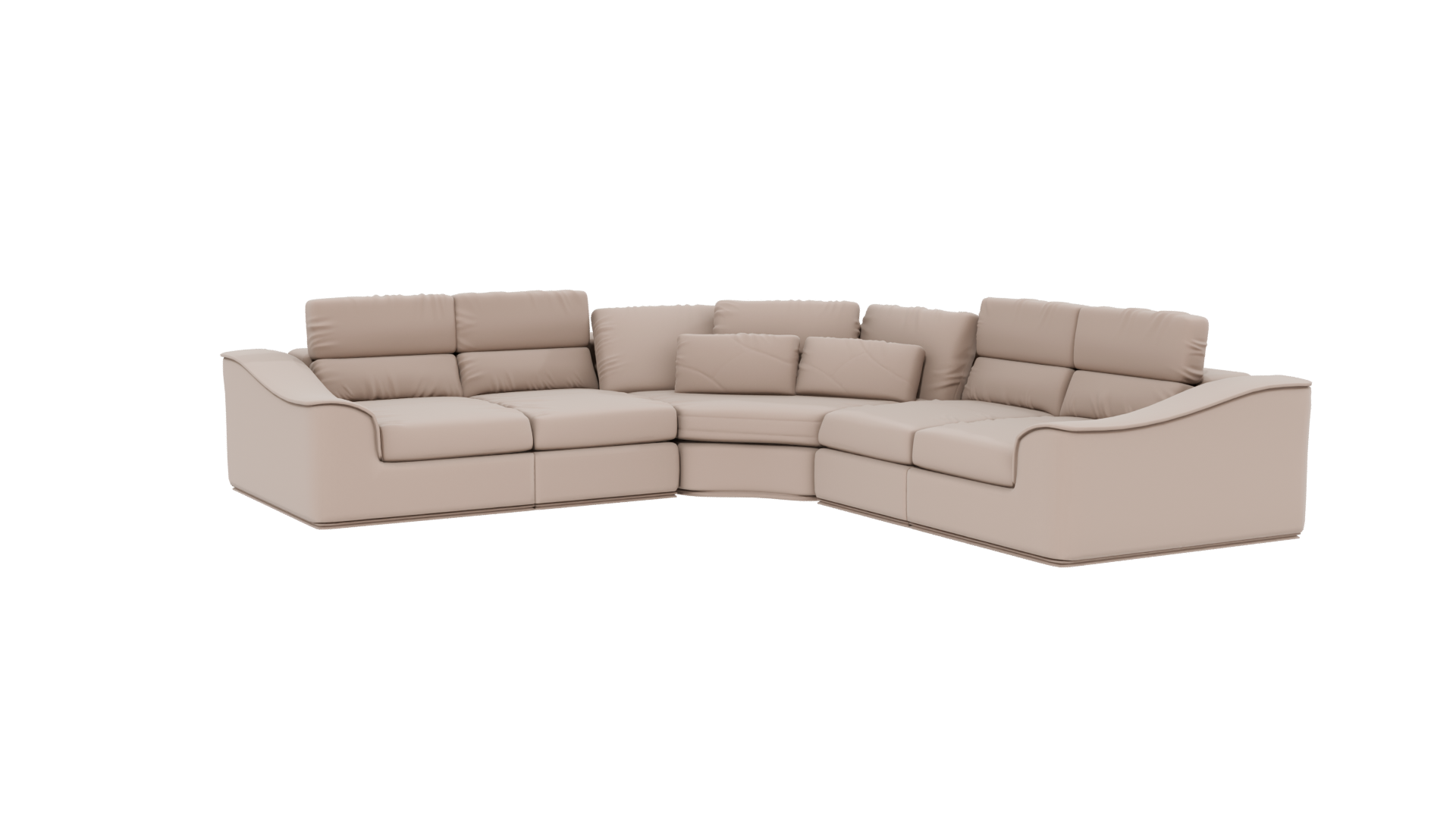 Stylish Modular Sofa 3D Model - Professional 3D Model Render 13