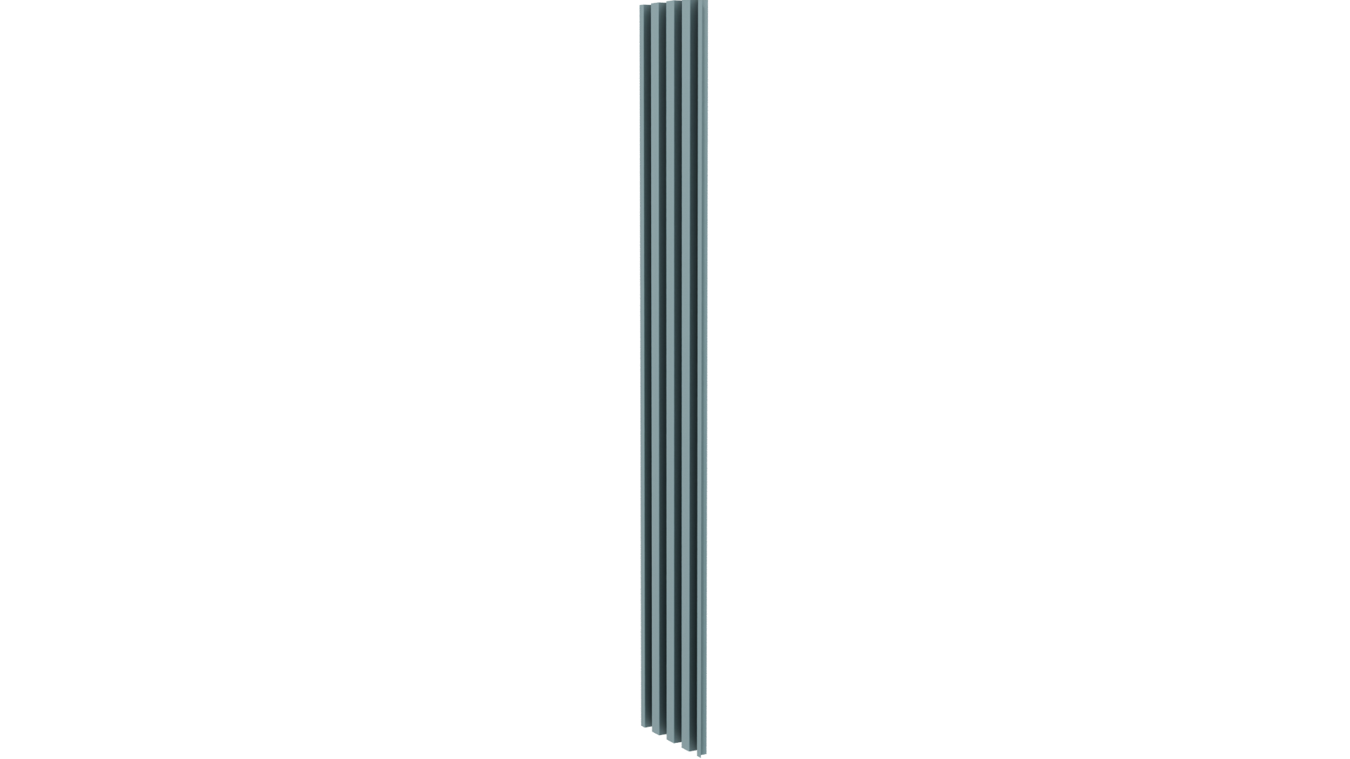Stylized Vertical Striped Panel - Professional 3D Model Render 13