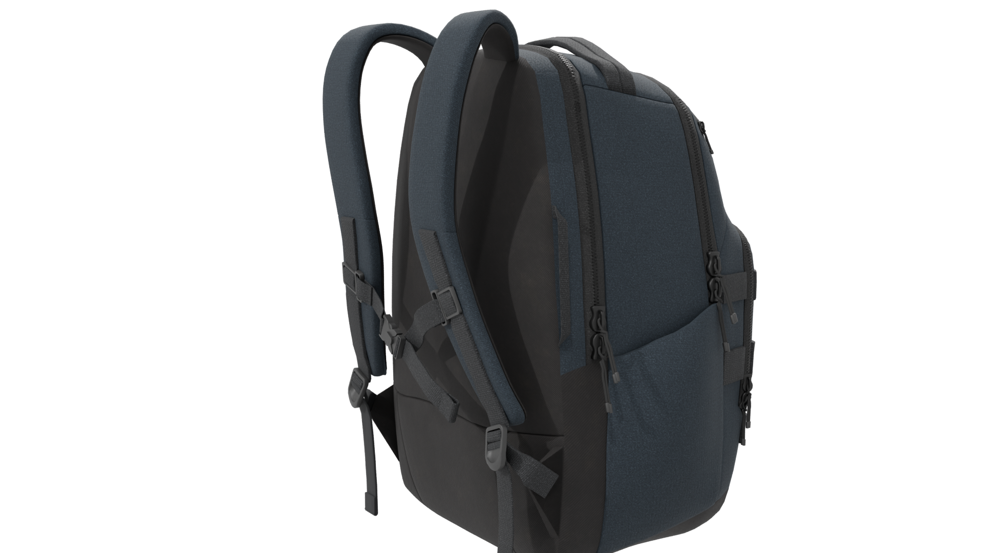 Mochila Mito Negra Backpack 3D - Professional 3D Model Render 7