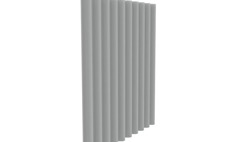 Stylized Vertical Panel 3D Model - Professional 3D Model Render 9