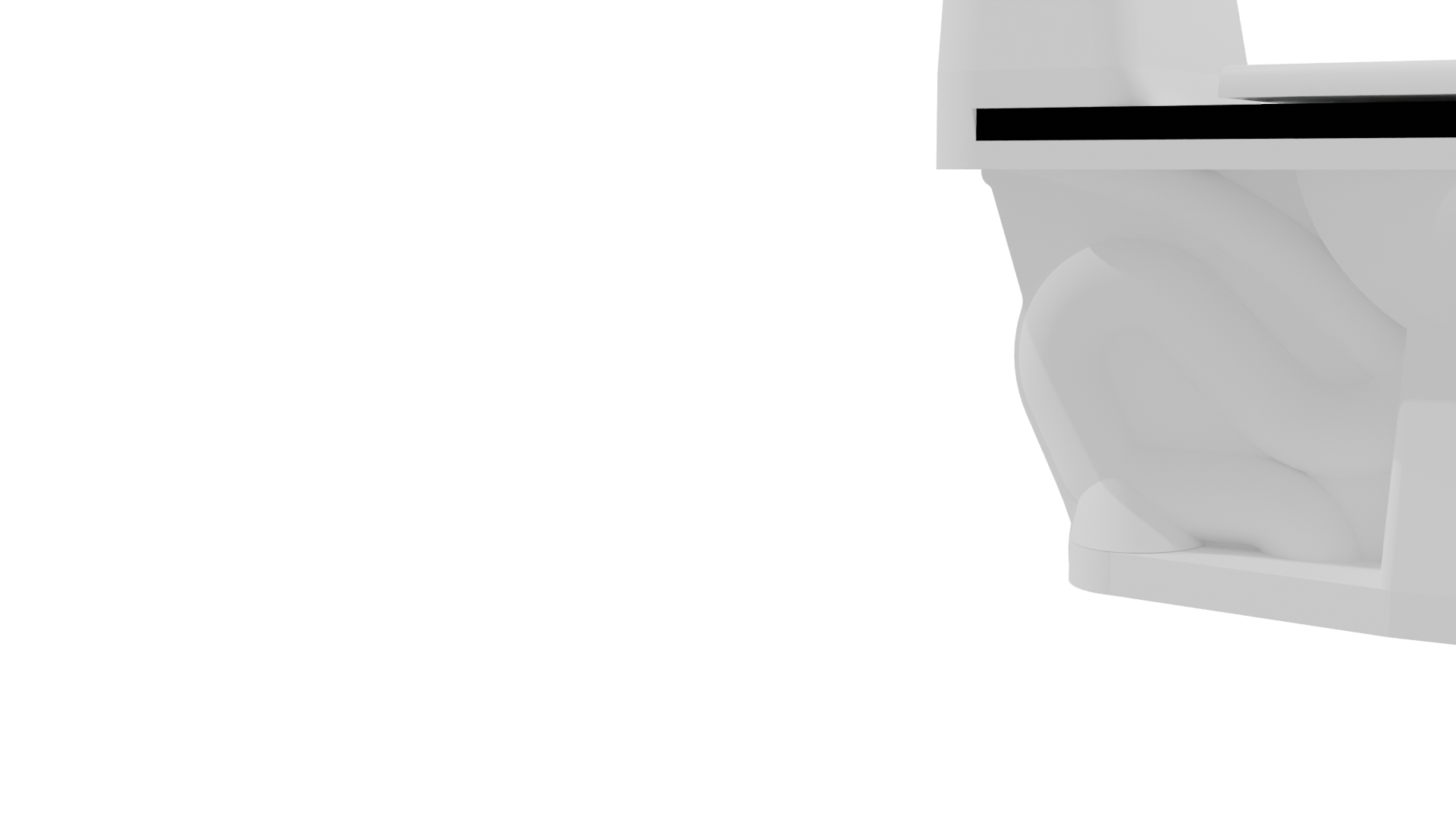 Stylish Modern Toilet 3D Model - Professional 3D Model Render 9