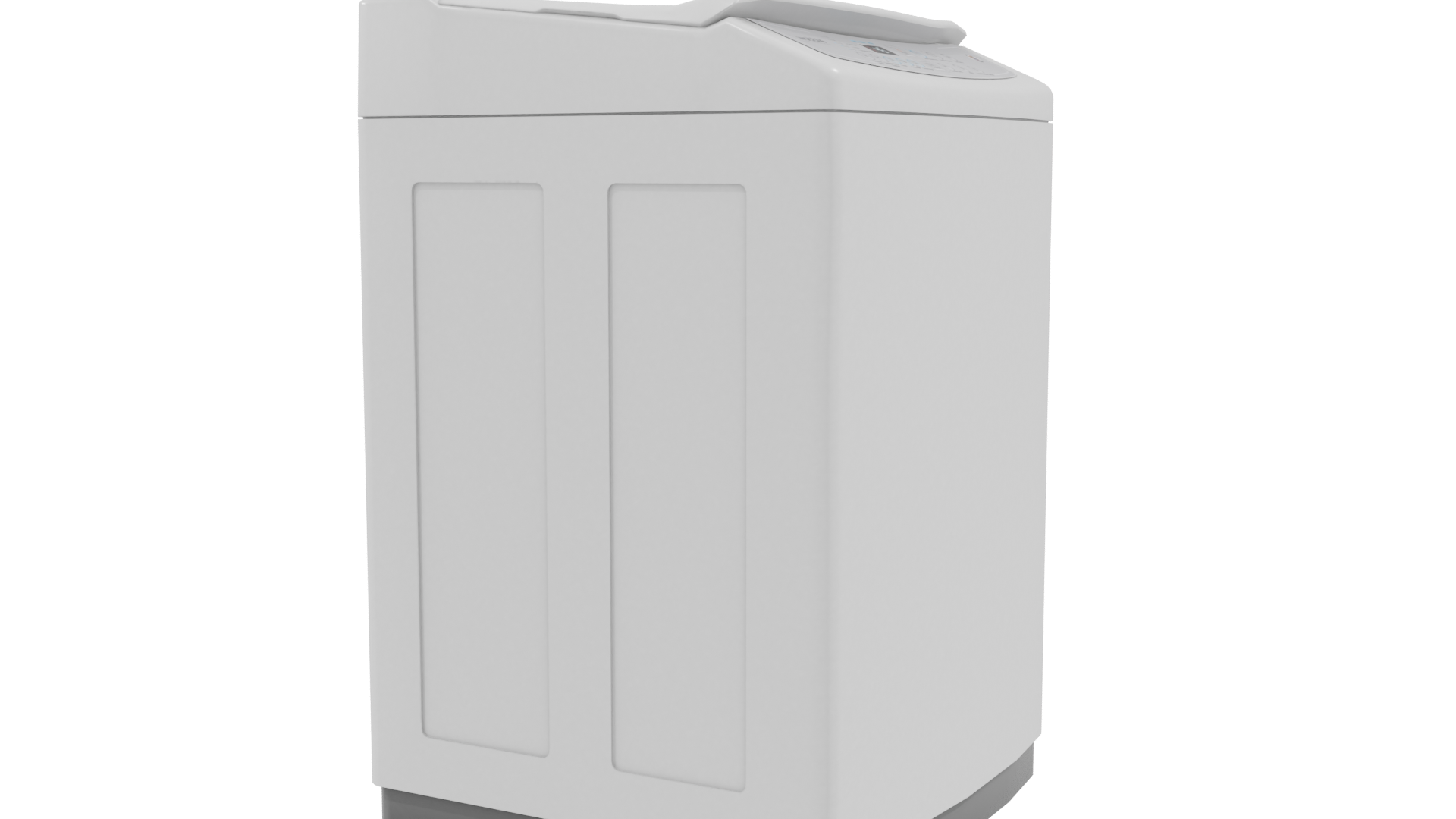 Minimalist Top-Loading Washing Machine 3D Model - Professional 3D Model Render 9