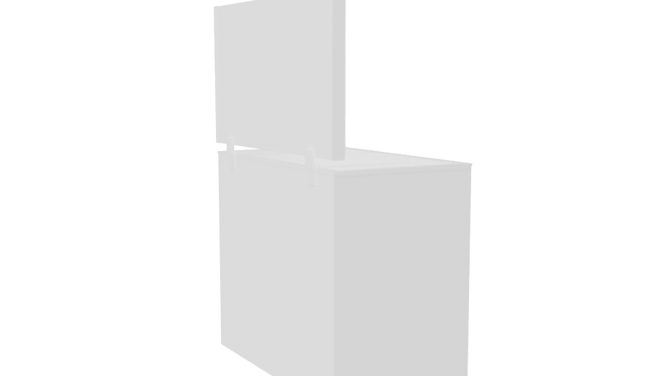 Chest Freezer Appliance 3D Model - Professional 3D Model Render 7