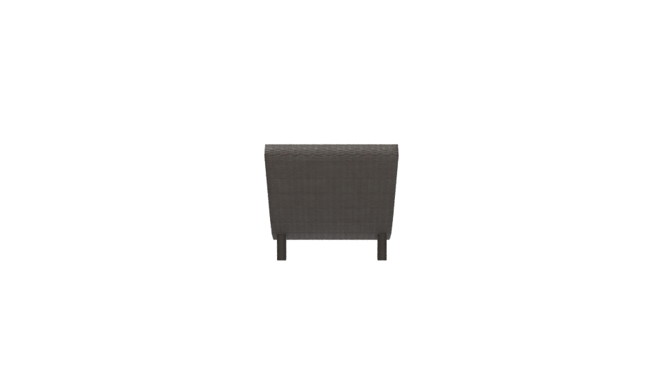 Aluminum Rattan Outdoor Chaise Lounge 3D - Professional 3D Model Render 5