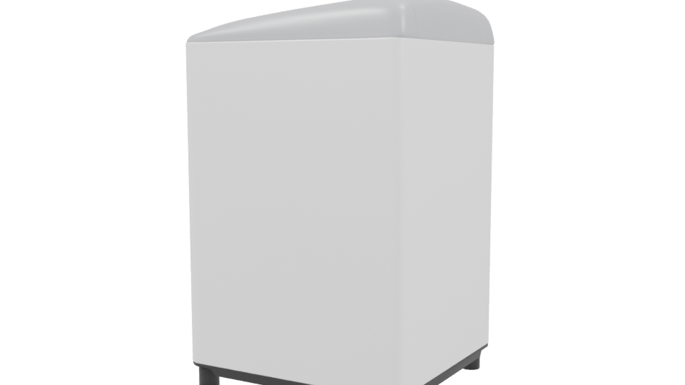 Compact Modern Washing Machine 3D Model - Professional 3D Model Render 3