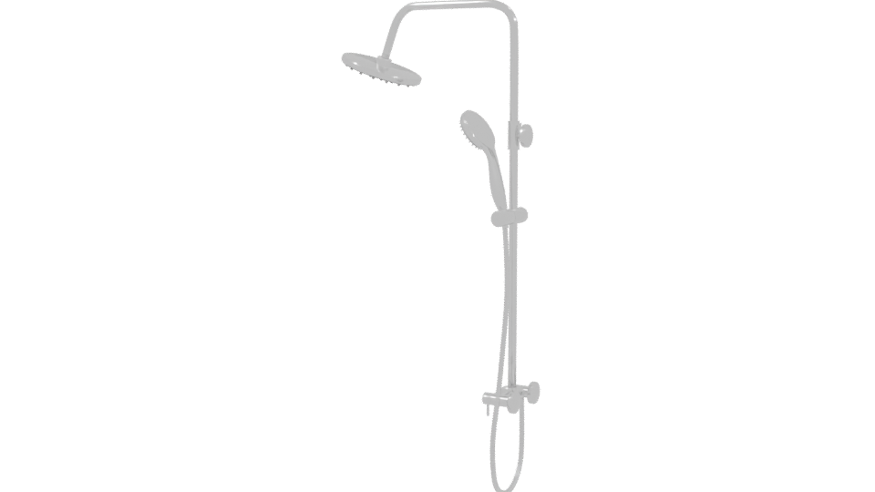 Contemporary Shower System 3D Model - Professional 3D Model Render 3