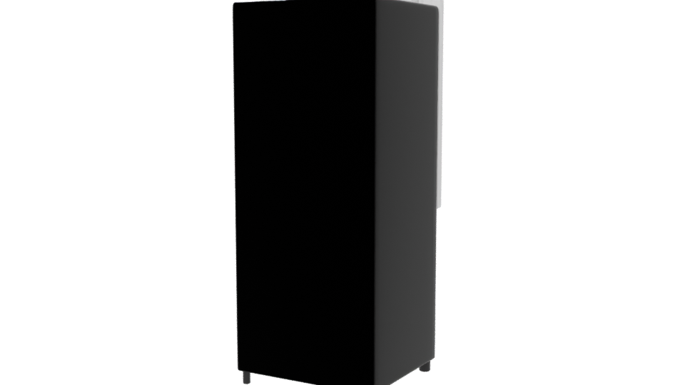 Vibrant Retro Refrigerator Model - Professional 3D Model Render 6