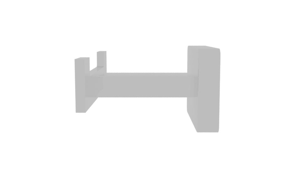 Stylized Metal Clip Holder Model - Professional 3D Model Render 2