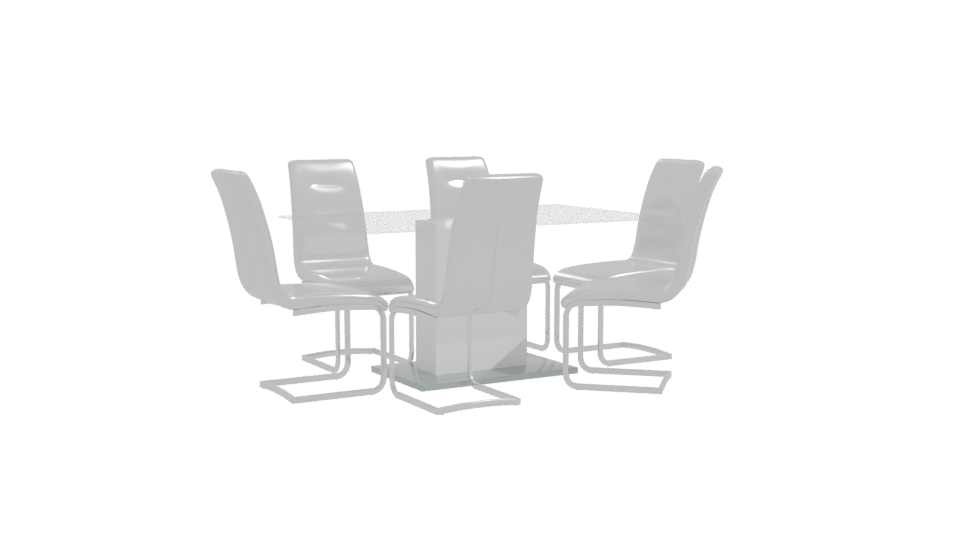 Rectangular Dining Table 3D Model - Professional 3D Model Render 10