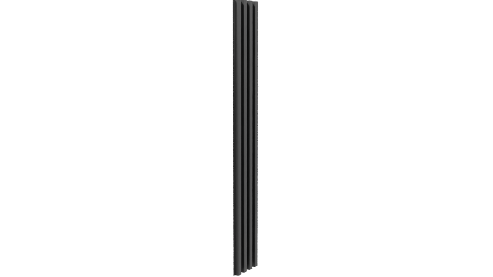 Vertical Modern Slat Panel Model - Professional 3D Model Render 3
