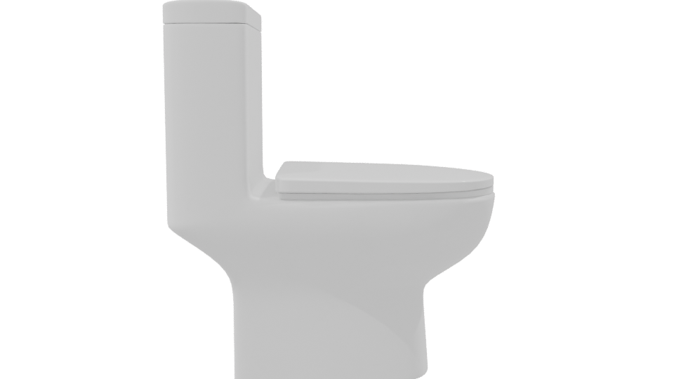 Sleek Modern Toilet 3D Model - Professional 3D Model Render 8