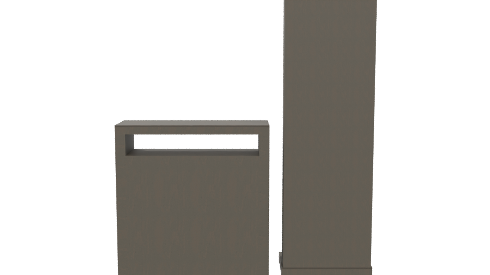 Stylish Bedroom Mirror and Dresser - Professional 3D Model Render 5