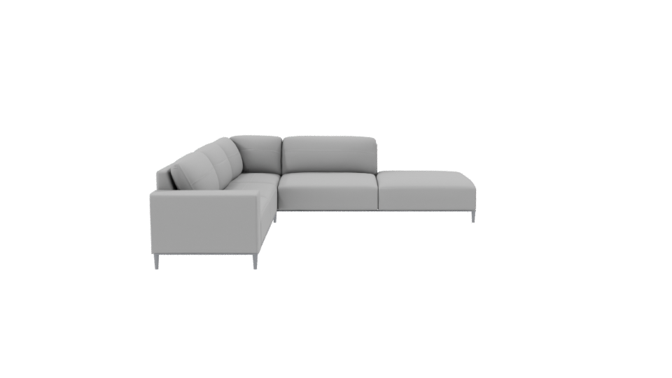 Stylish L-Shaped Sofa Model - Professional 3D Model Render 8