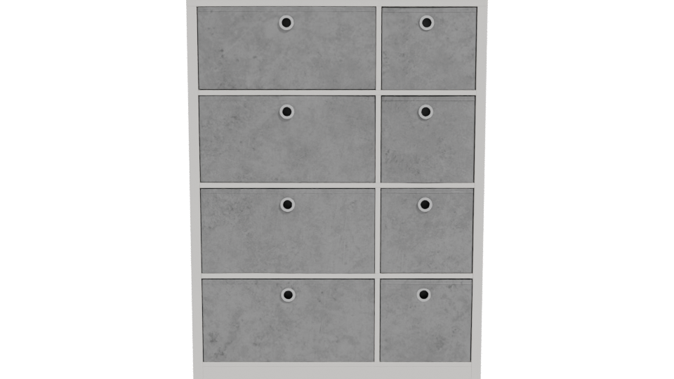 Contemporary Storage Drawer Unit 3D - Professional 3D Model Render 11