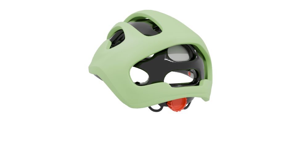 Stylish Bicycle Helmet 3D Model - Professional 3D Model Render 4