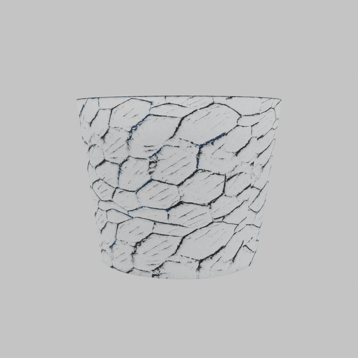 Macetero de cerámica 29x23 cm gris