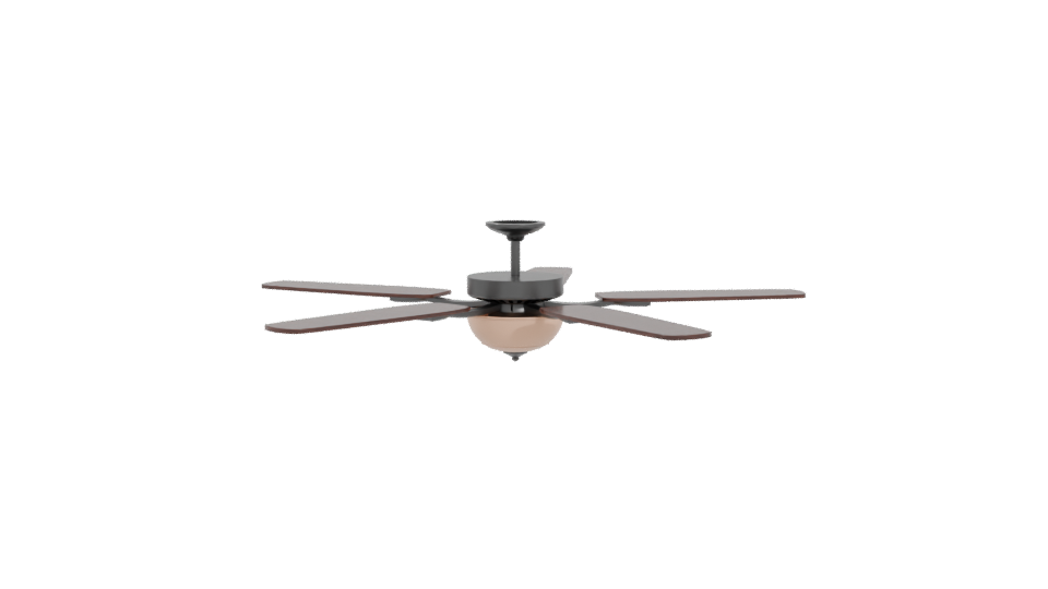 Elegant Ceiling Fan 3D Model - Professional 3D Model Render 4