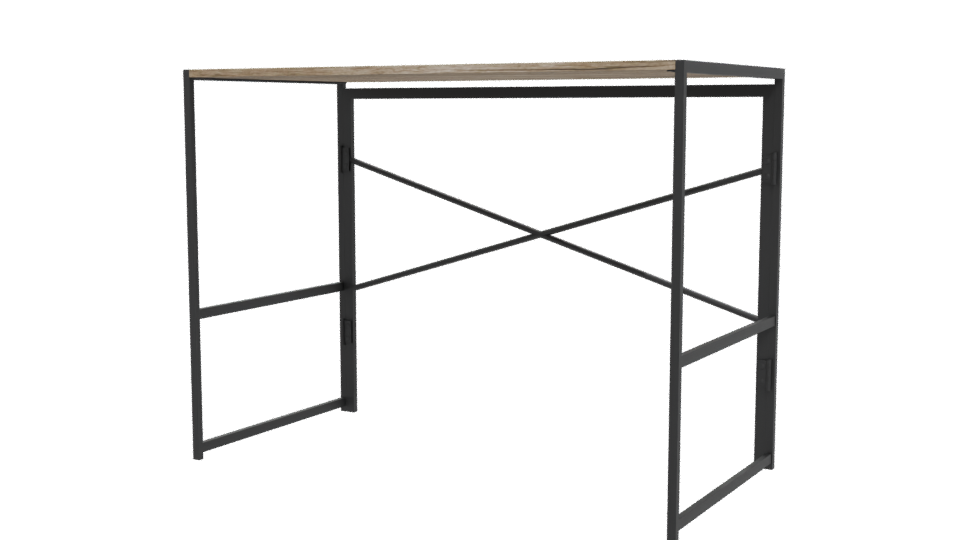 Industrial Folding Table 3D Model - Professional 3D Model Render 12