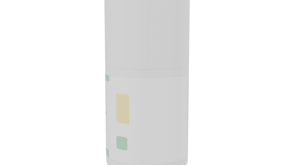 Stylish Face Cream Container 3D - Professional 3D Model Render 2