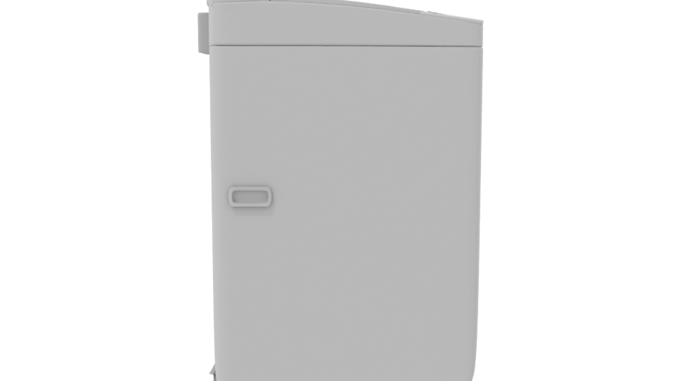 Contemporary Top-Loading Washing Machine 3D Model - Professional 3D Model Render 8