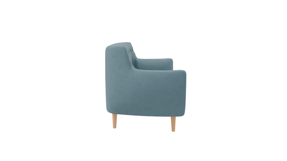 Stylish Mid-Century Sofa Model - Professional 3D Model Render 8