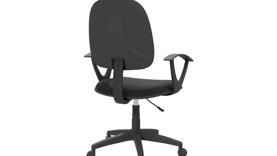 Ergonomic Black Office Chair 3D - Professional 3D Model Render 6