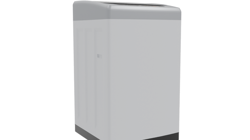 Compact Modern Washing Machine Model - Professional 3D Model Render 10