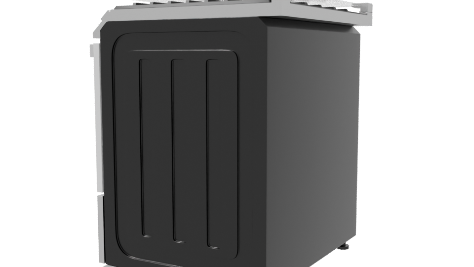 Sleek Modern Gas Range 3D - Professional 3D Model Render 3