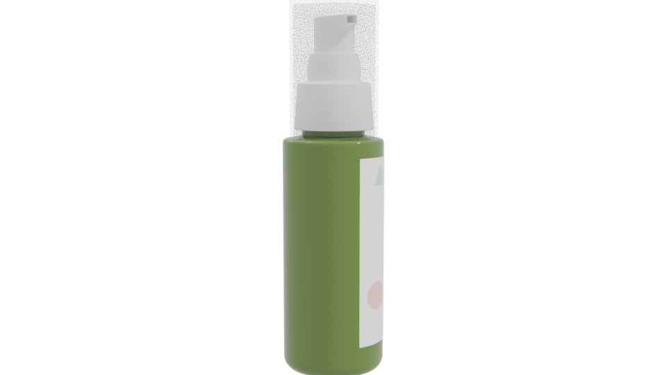 Stylish Green Bottle Spray 3D - Professional 3D Model Render 10
