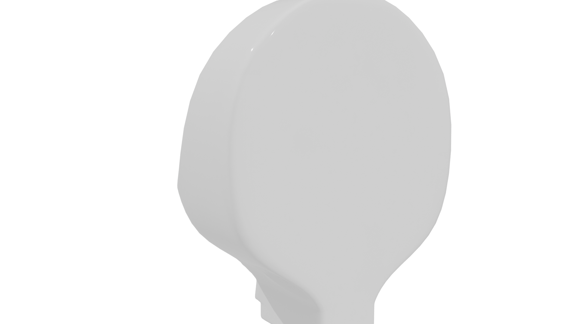 Minimalist Wall-Mounted Urinal Model - Professional 3D Model Render 4