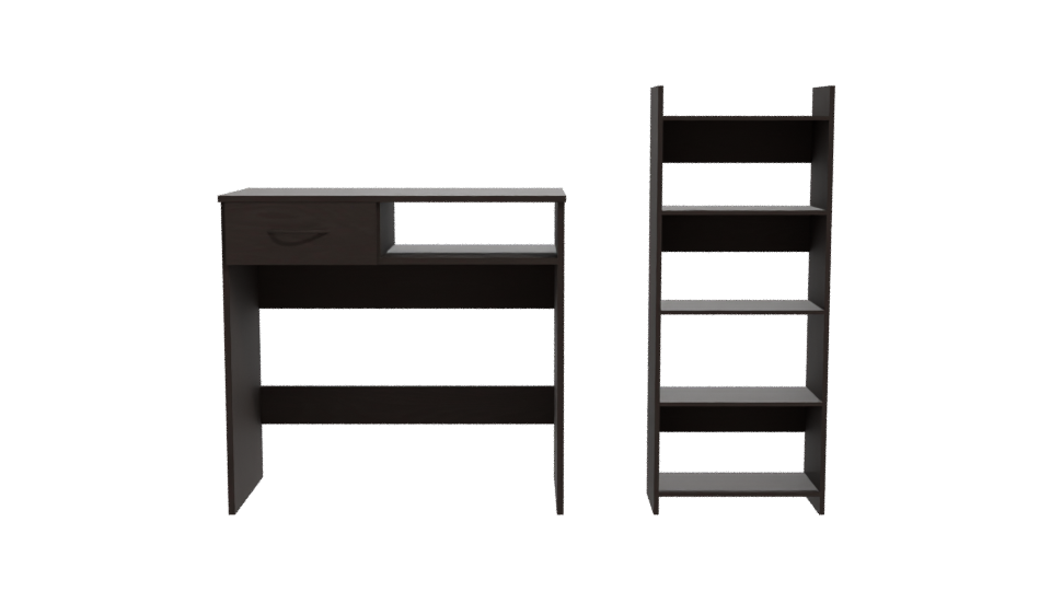 Stylish Modern Desk Set 3D - Professional 3D Model Render 11