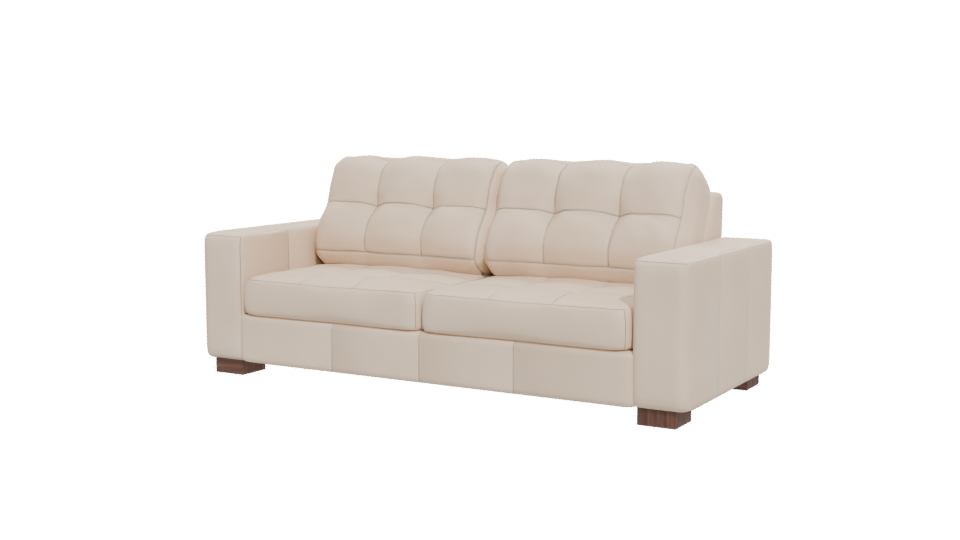 Modern Three-Seat Sofa 3D - Professional 3D Model Render 12