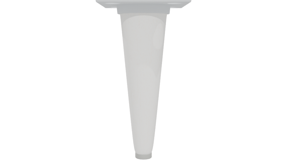 Cone-shaped Wooden Table Leg 3D - Professional 3D Model Render 5